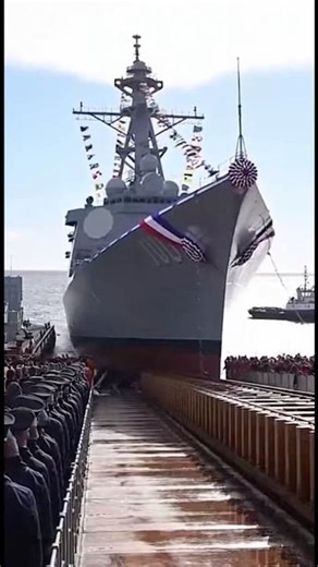 Launching Naval Ship