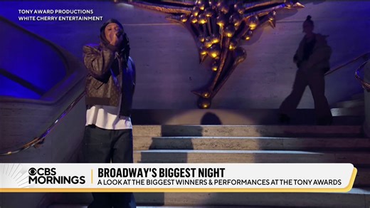 “The Outsiders” took home the award for best musical and "Stereophonic" earned the coveted best play award at the Tony Awards, as the best of Broadway was honored Sunday. The show featured performances from every best musical nominee — and a surprise from Alicia Keys and Jay-Z. | CBS Mornings
