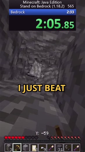 This speedrun was SUPER Lucky even though it looked trash at the start! #minecraft #fypシ #speedrun #serapter