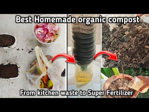 How to make organic compost at home | Make compost at home from kitchen waste