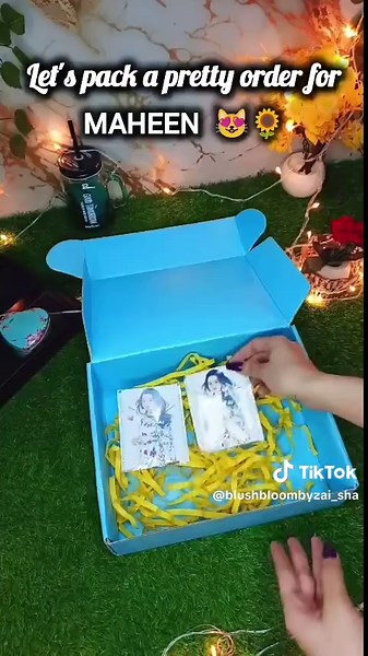 Neat, cute and attractive packaging to make every gift look more special. Ready to deliver happiness in a box! 🎀📦#viralvídeo#foryoubyblush& bloom Zai_sh
