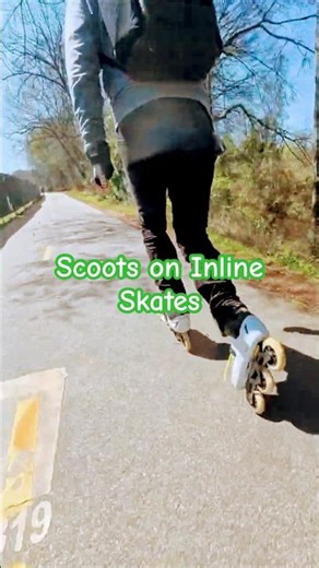 Inline "Scooting" on Tri-Skates