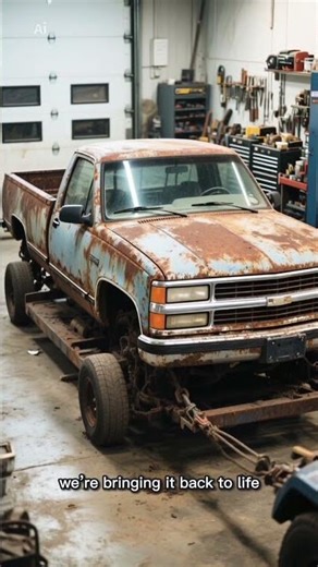 Title:Abandoned Pickup Truck Restoration After 30 Years 😱Script (Short Video – 40–60 sec)