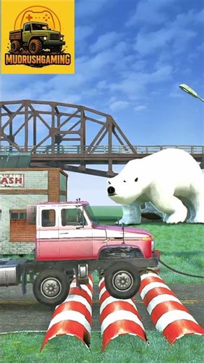 Truck Gets Stuck BAD in Deep Mud! No Escape? 😭 #mudrunner #beamngdrive #trucktowing #gaming #fyp