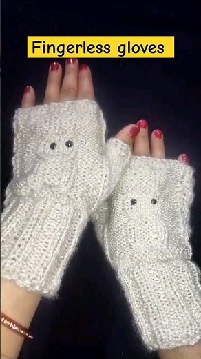 knitting fingerless gloves very easy @full tutorial vedio available in my channel