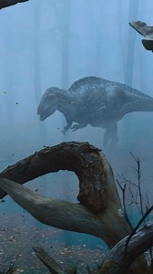 Acrocanthosaurus was a large theropod dinosaur that lived during the Early Cretaceous period, approximately 113 to 110 million years ago. It was notable for the high neural spines on its vertebrae, which formed a distinctive ridge or “sail” along its back. Acrocanthosaurus measured around 11 meters (36 feet) in length and weighed up to 6.2 metric tons. It had powerful jaws with sharp teeth, robust limbs, and was likely a top predator, preying on large herbivorous dinosaurs in its ecosystem. Its 