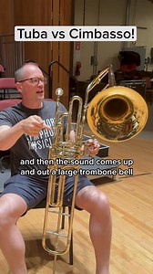 105K views · 2.9K reactions | Principal Tubist Aubrey Foard compares the tuba and the cimbasso, a very cool trombone/tuba hybrid instrument that has a unique sound! #baltimore #baltimoresymphony #orchestralife #classicalmusicians #classicalmusiclovers #tuba #tubaplayer #tubalovers #trombone #tromboneplayer #trombonelife #trombonemusic #cimbasso #brass #brassplayer #brassmusic | Baltimore Symphony Musicians | Facebook