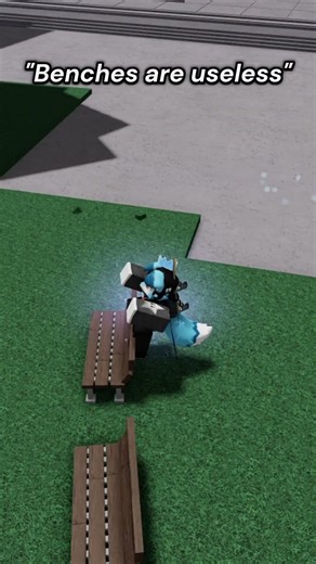 Benches arent useless! #roblox #thestrongestbattlegrounds