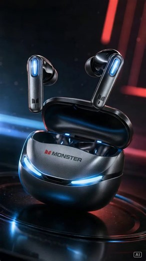 Monster Airmars Q15 ゲーミングイヤホン 低遅延 高音質 24 時間再生 RGB ライト クリア通話 安定接続 ワイヤレス ブルートゥースイヤホン#monsterairmars#tiktokshopjapan🇯🇵🎌