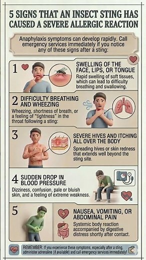 Did you know... 5 signs of severe insect bite allergy