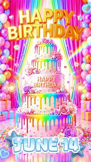 Happy Birthday🌹 Happy June 14 🎈 Celebrate Life, Love & Happiness