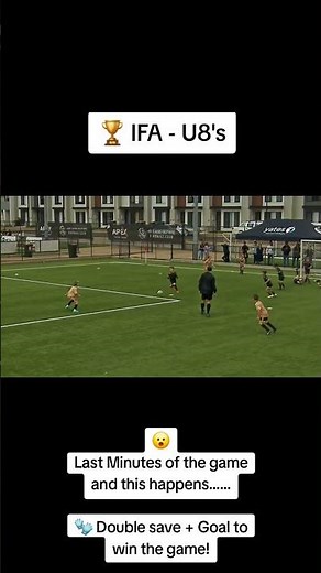 😮 Last minutes of the game and this happens! #football #goals #u8