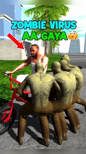 ZOMBIE VIRUS 🦠 AA GAYA 😲 || Indian bike driving 3D || #gta #shorts