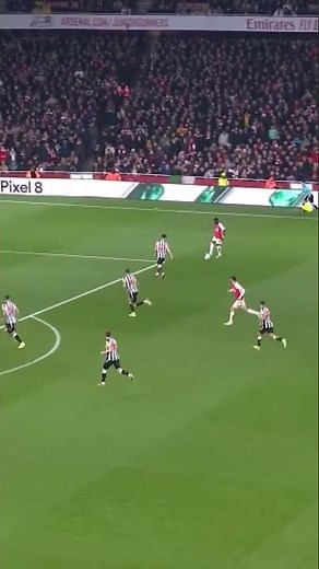 SAKA SCORES FOR ARSENAL VS NEWCASTLE