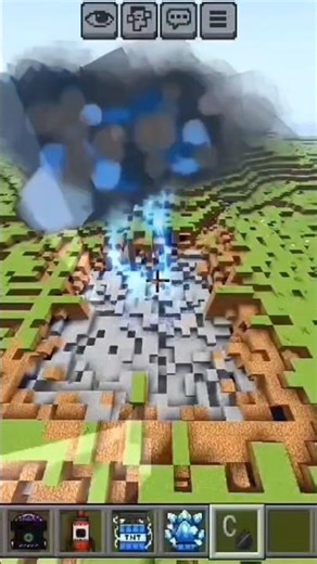minecraft tnt explode 🤯 #shorts #distruction #youtube