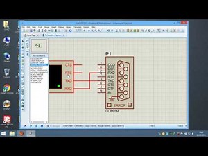 Comment tester la communication du port serie rs232 ( COM1 , COM2 ) sur isis