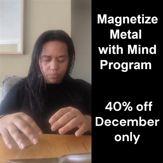 Bree Qi on Instagram: "Dalia Burgoin's demonstration of Magnetize Metal with Mind. Magnetize Metal with Mind Program 40% off code: DEC https://www.breeqi.com/magnetizemetalsalespage Dalia Burgoin (seeing without eyes!) https://www.daliaburgoin.com/"