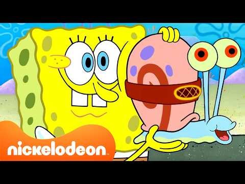 Bob Esponja | ¡Los MEJORES episodios de Gary de Bob Esponja! | 90 minutos | Nickelodeon en Español