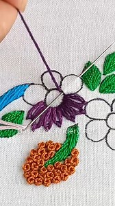 35K views · 840 reactions | how to embroidery lazy daisy stitch p4 | Basic Embroidery ABC | Facebook