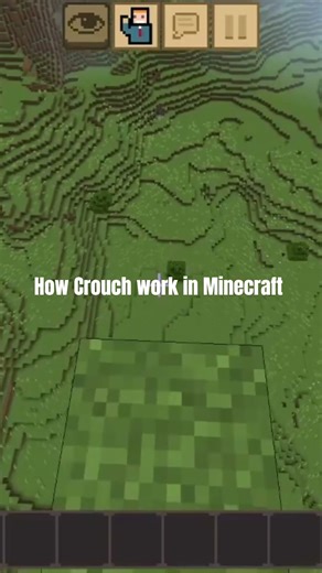 How Crouch work in Minecraft #minecraft #phonk #gaming
