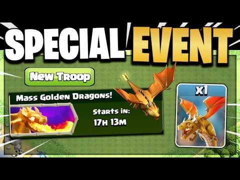MASS GOLDEN DRAGON! SPECIAL EVENT COMING (FULL INFO) IN CLASH OF CLANS | Golden Dragon New Event Coc