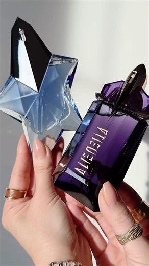 Sandy Cheung on Instagram: "Choose your fantasy, Angel or Alien? Both are powerful and iconic ✨@muglerofficial ⭐️ Angel Eau de Parfum - a sensual symphony of caramelised cotton candy, vanilla, and patchouli. Irresistible, addictive and empowering. 👽Alien Eau de Parfum - a rich floral fragrance of jasmine blended with warm woody and amber tones. Which do you choose? *pr samples, no obligation to post #AngelvsAlien #fragrance #gourmandfragrances Fragrance addicts . Perfume wardrobe . Beauty commu