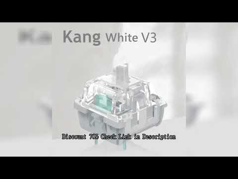 KTT Kang White V3 Switches Mechanical Keyboard Linear Switch 3 Pin Custom Cherry RGB SMD Gaming Comp