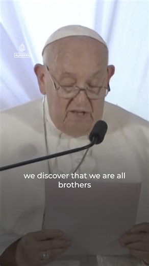 155K views · 3.4K reactions | ‘We are all brothers’. Pope Francis spoke about the importance of religious harmony as he visited Indonesia’s Istiqlal mosque, the largest in Southeast Asia, during his 12-day tour of the region. | Al Jazeera English | Facebook