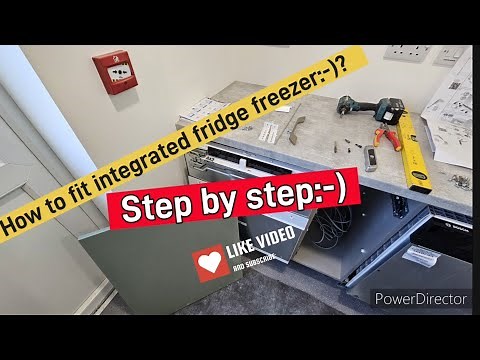 How to fit integrated fridge freezer?I will teach you.Step by step:-) Please like and subscribe.