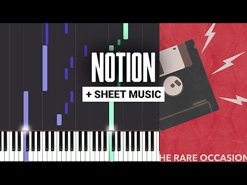 Notion - The Rare Occasions - Piano Tutorial + MIDI