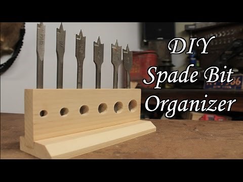 DIY: Spade Bit Organizer