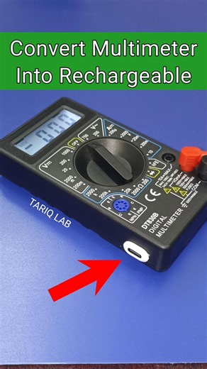 How to convert multimeter into rechargeable