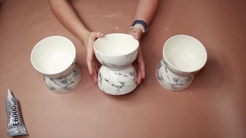 Grab a Dollar Store solar light and a bowl...this is GENIUS!