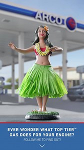 Follow Hanna the Dashboard Hula Girl from ARCO on a tour of your engine. See what happens when you fill up with quality TOP TIER™ gas! | ARCO