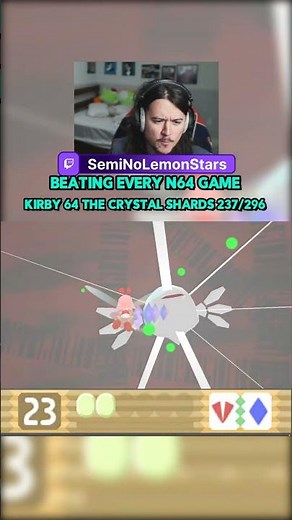 Beating every N64 game: Kirby 64 The Crystal Shards [237/296] #n64 #kirby #twitch #retrogaming