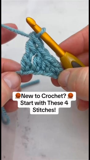 In this quick crochet tutorial I walk you through the 4 essential crochet stitches every crocheter needs to know: the Single Crochet Stitch, Half Double Crochet Stitch, Double Crochet Stitch, and Treble Crochet Stitch. ✨ This is the perfect beginner friendly overview to help you understand the foundations of crochet and build confidence before starting crochet projects! 💛Save this Reel for later! 👇Comment below what you want to learn next! #crochetreels #crochettutorial #learnontiktok #howtocr