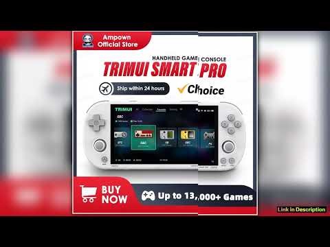 Trimui Smart Pro Handheld Game Console 496IPS Screen Linux System Joystick RGB Lighting Smartpro Re