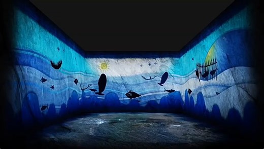 数字展厅展馆四折幕多折幕沉浸式体验视频