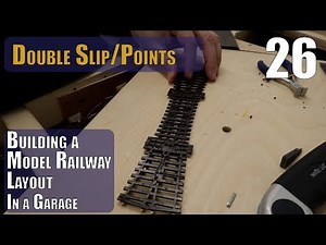 Building a Model Layout in the Garage - Part 26 - Wiring the Double Slip and Centre Lines