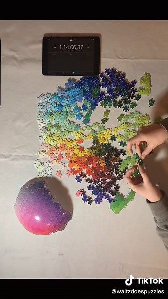 Solving a Colorful 3D Rainbow Sphere Puzzle
