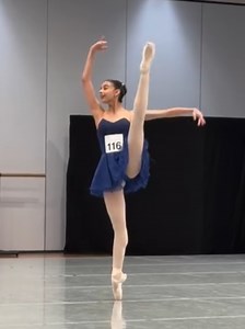 Martina Sanchez Rehearses Variations for Delibes Suite