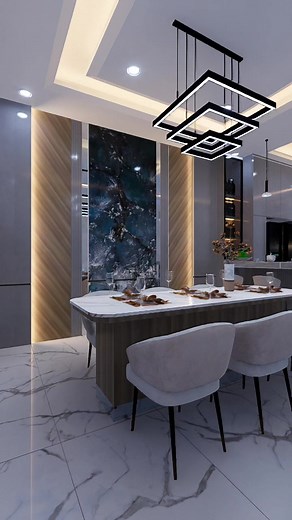 🌟 “Desain ruang makan dan dapur ini tidak hanya memprioritaskan penampilan, tetapi juga fungsionalitas. Dengan penambahan sistem penyimpanan yang cerdas dan area persiapan yang lebih luas, dapur ini tidak hanya indah dipandang tetapi juga efisien dan nyaman digunakan. Kami menggunakan teknologi terbaru dalam pencahayaan, termasuk lampu LED yang memberikan efek dramatis dan meningkatkan suasana ruang.” 🌿