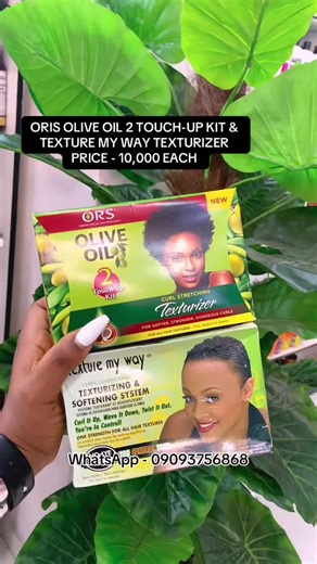 ORIS OLIVE OIL 2 TOUCH-UP KIT & TEXTURE MY WAY TEXTURIZER PRICE - 10,000 EACH HOW TO ORDER ✅Screen grab items and send to whatSapp (link in bio) Please pick according to your location Within Lagos - 09093756868 Outside Lagos - 08079008325 Or ✅Visit our store @ 37 Ogunlana Drive Surulere Lagos We are open Monday - Saturday (9am-6pm) Or ✅Shop on our website www.shopbellz.com ( link in bio) 👇👇 ✅Call this number on how to locate our store 09093756868