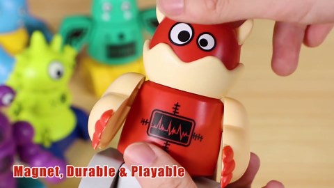 Gifts2U Magnetic Robots for Kids, 35 PCS Magnetic Blocks Set with Storage Box, Stacking Robots Toy STEM Educational Playset for Boys and Girls Ages 3-6