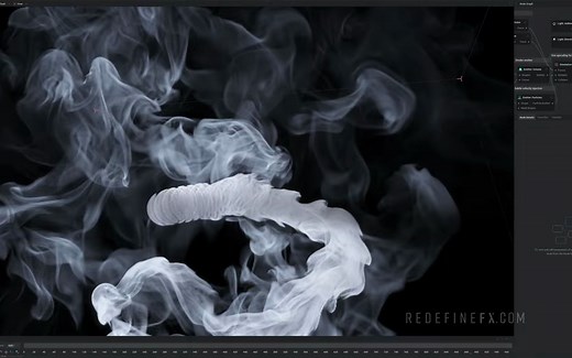 EmberGen 1.0 58预设在4090 RTX上4K展示（实时FX模拟）