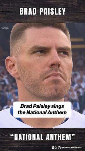 11K views · 317 reactions | Country star Brad Paisley sang the National Anthem before Game 3, making his birthday celebration even more memorable for fans across the nation. | Country Music Bulletin | Facebook