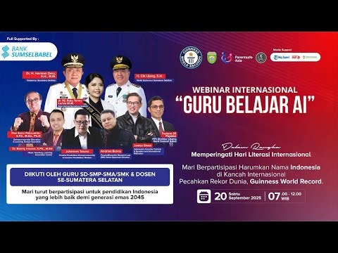 LIVE | WEBINAR INTERNASIONAL: GURU BELAJAR AI