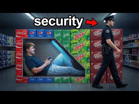 I Secretly Hid in a Grocery Store Overnight!