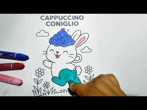 Anomali rabbit coloring for kids | easy Rabbit drawing and painting | learn colors for children