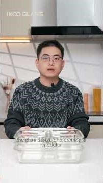 blooming design glass food storage containers